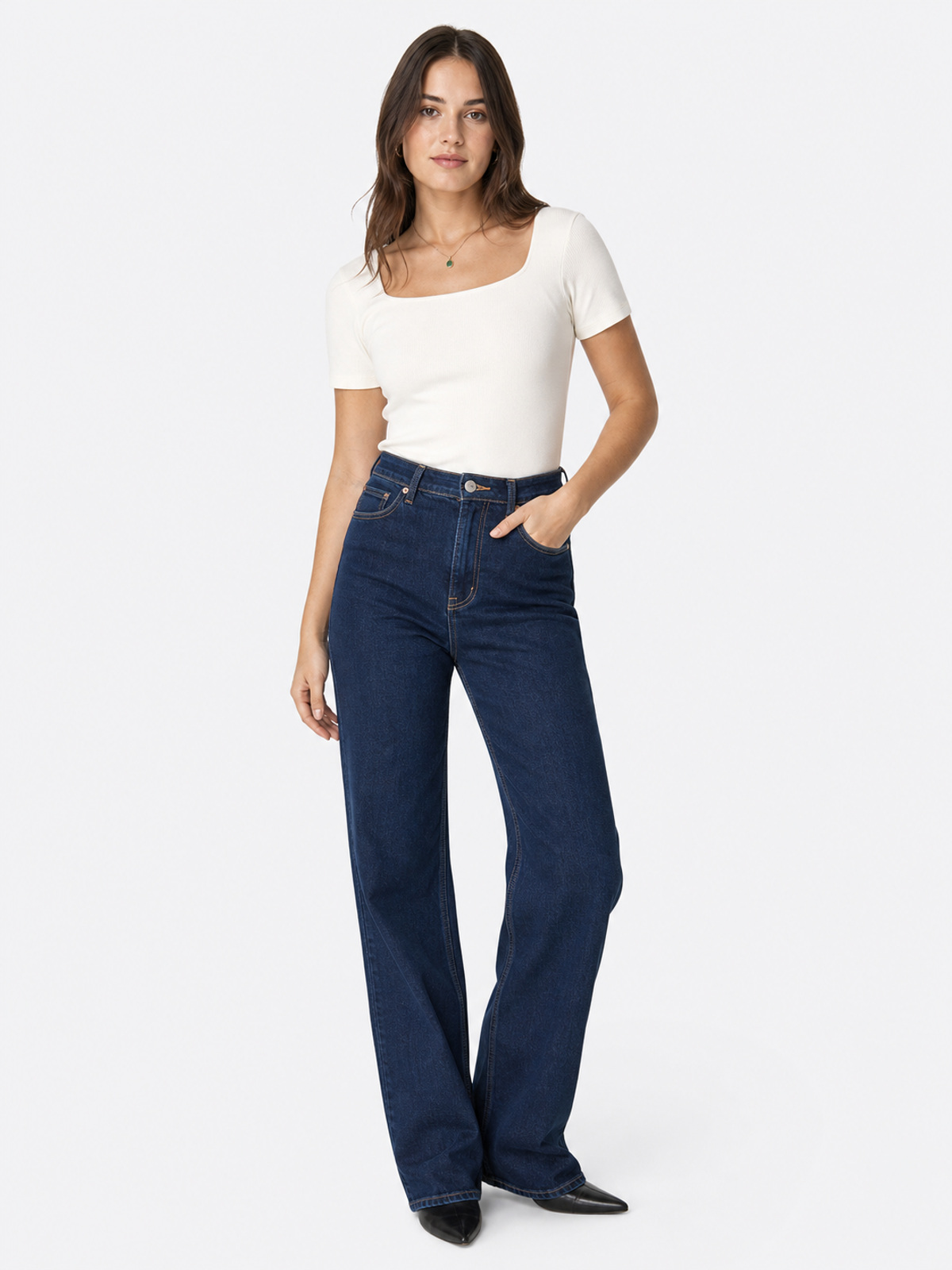 High-Waist Jeans